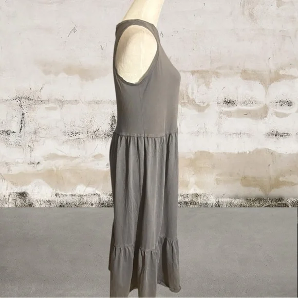 Universal Thread Sleeveless Tiered Gray Midi Dress Size XS - Picture 3 of 6